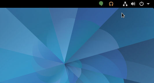 GNOME 顶部栏中显示的图标
